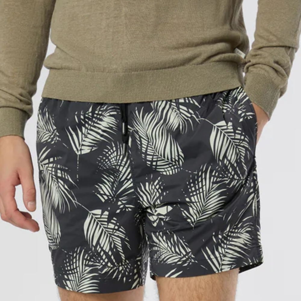 Onia Linen Cargo Shorts Leaf Print Mens XL